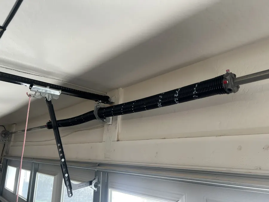 Torsion spring installed on a Chandler garage door